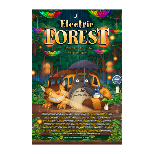 Electric Forest x Totoro 2026 Poster