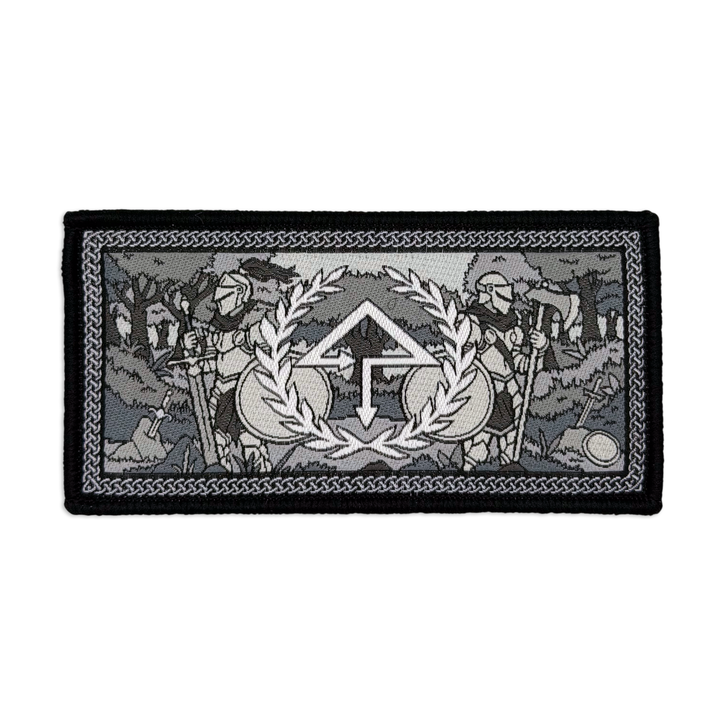 Of The Trees Knights Patch (Grayscale)