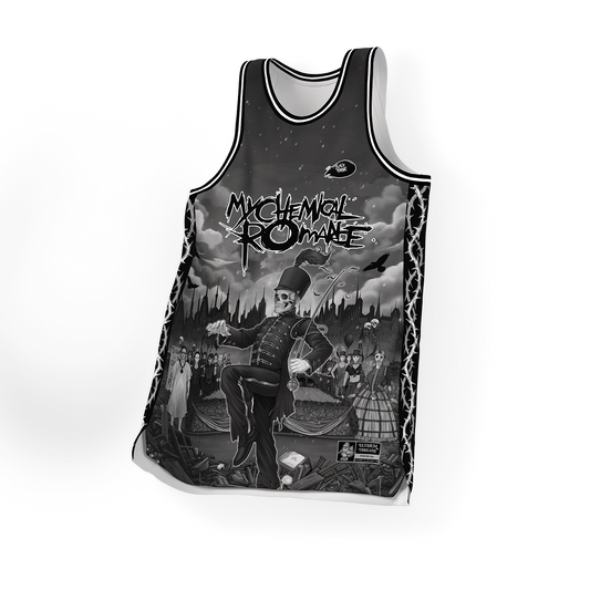 MCR x The Black Parade GRAYSCALE Basketball Jersey (PRE-ORDER)