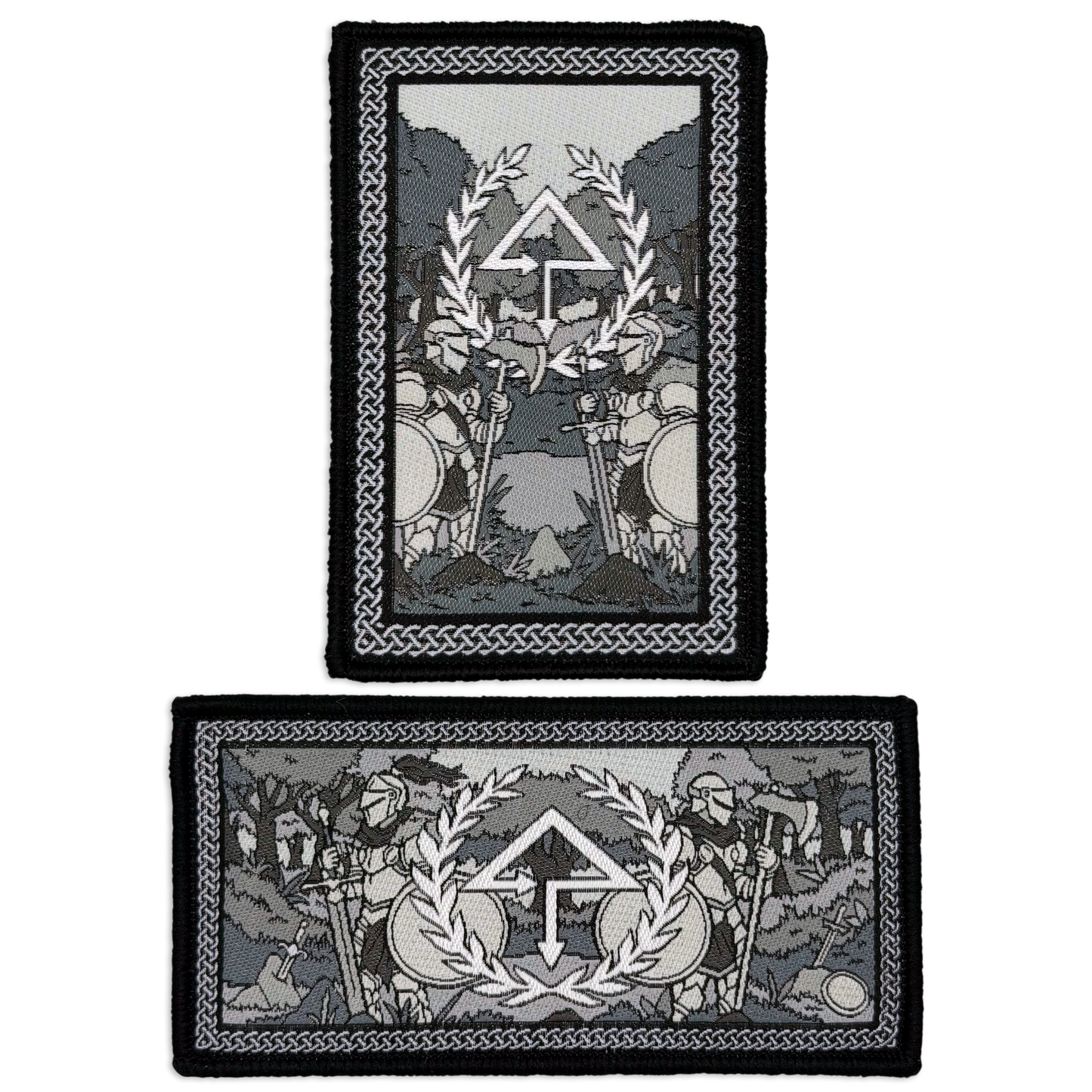 Of The Trees Knights Patch (Grayscale)