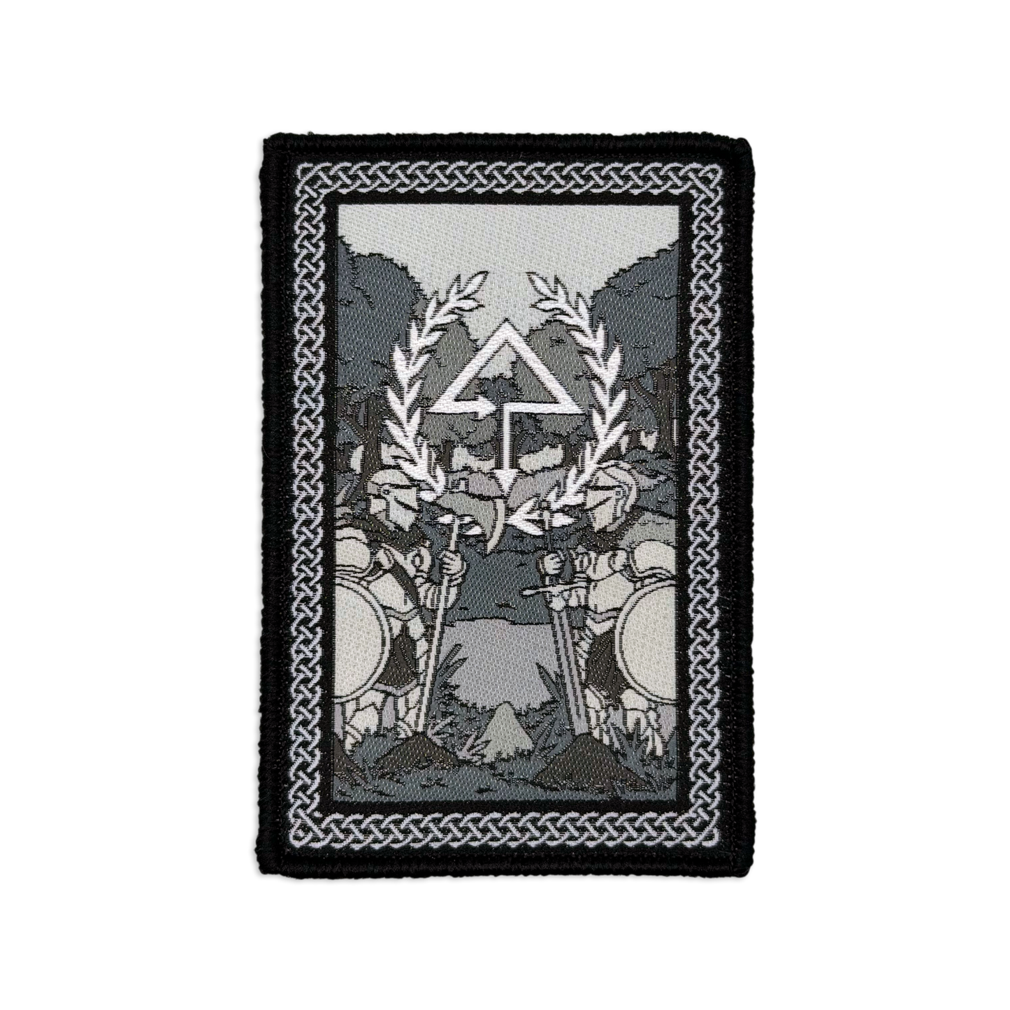 Of The Trees Knights Patch (Grayscale)